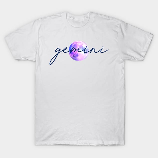 Gemini Moon Quote T-Shirt by aterkaderk